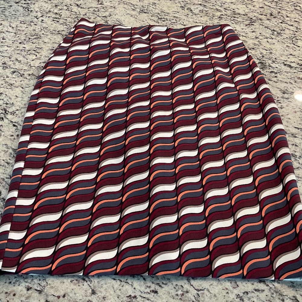 Multicolor pencil skirt
